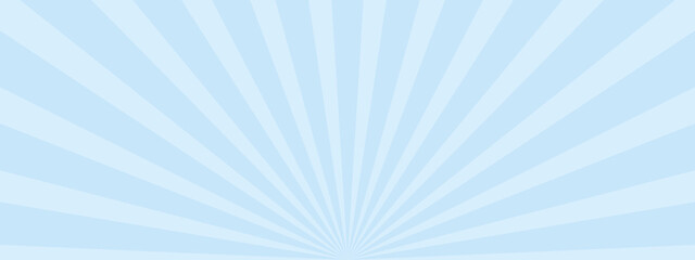 放射状の背景素材、イラスト（ブルーバージョン）