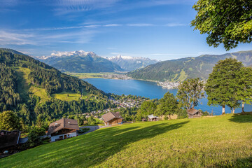 The town of Zell am See in the Zell am See-Kaprun region, Austrian Alps, Salcburger land
