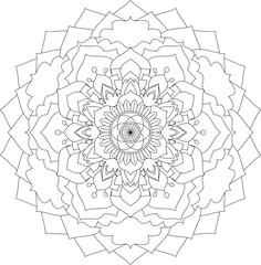 Fototapeta premium Mandalas Sterne Floral Mandala 