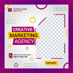 Corporate digital marketing agency social media post