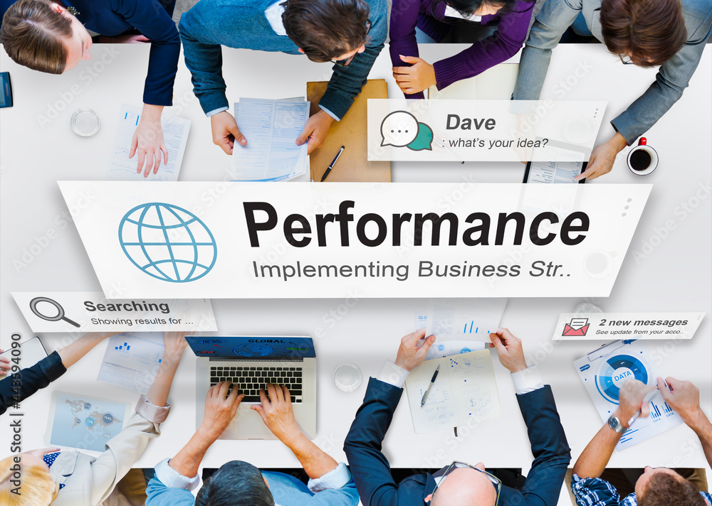 Poster performance level development accomplishment concept