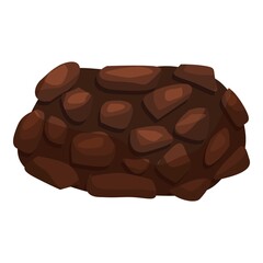 Whole truffle icon cartoon vector. Hand mushroom truffle. Cooking fungus