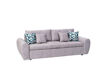 Light sofa on white background, isolated