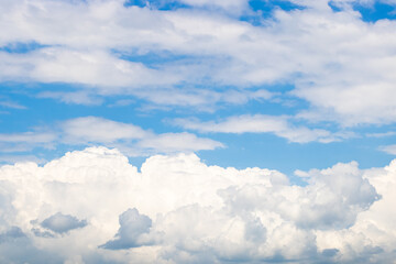 blue sky with white clouds. Sky background texture