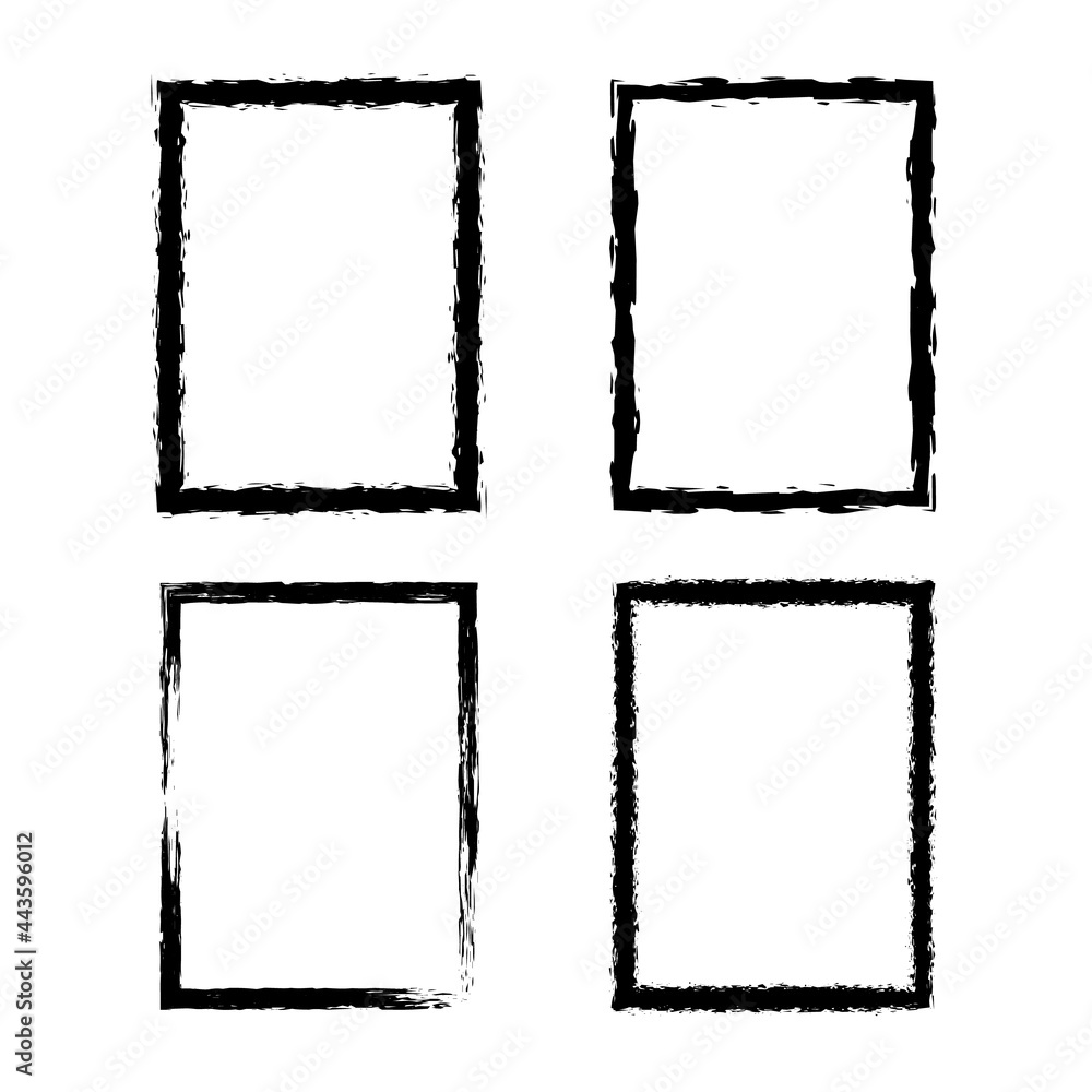 Poster grunge frame collecton. grounge border set. vector