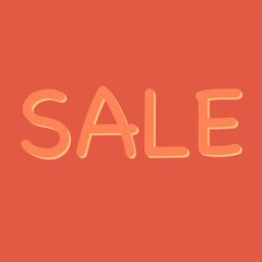 red sale banner for summer