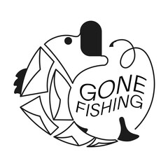 Fishing hook is catching email envelopes and personal data