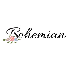 floral letter on a white background