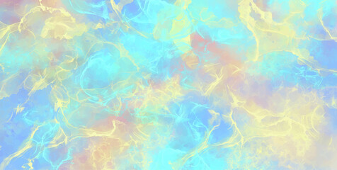 Fototapeta na wymiar Blue sky watercolor concept background realistic vector. Water light texture