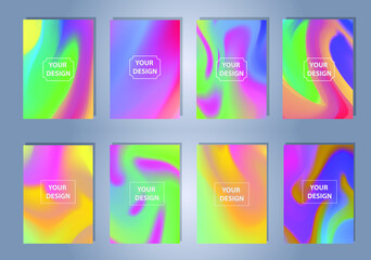 Abstract vector pattern gradient background templates. Modern geometric design with minimal geometric shapes
