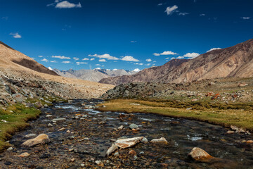 Mountain stream in Himalayas