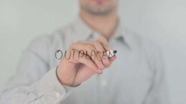 Outplacement, Writing on Transparent Screen