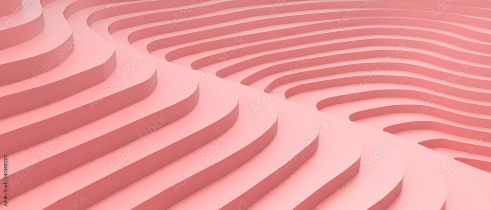 Poster abstract background. curve pattern design rhythm ladder concept on red. website, banner, poster, car