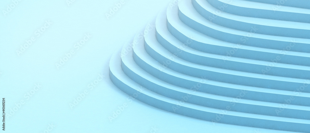 Poster abstract background. futuristic curve pattern design and ladder rhythm concept on blue. website, ban