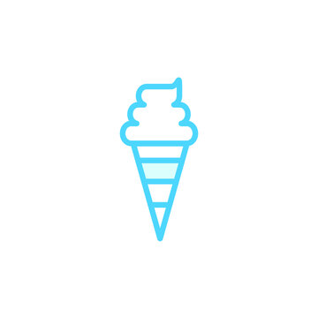 Illustration Vector graphic of ice cream icon template