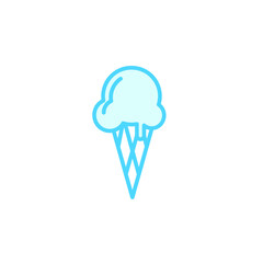 Illustration Vector graphic of ice cream icon template