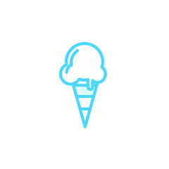 Illustration Vector graphic of ice cream icon template