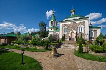 Temple of Saints Unmercenaries and Wonderworkers Cosma and Damian in Vishnevo village, Minsk region, Belarus.