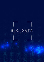 Digital technology abstract background. Artificial intelligence, deep learning and big data concept.
