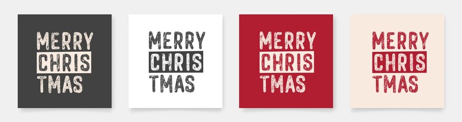 Merry Christmas. Vintage grunge Background With Typography inscription.