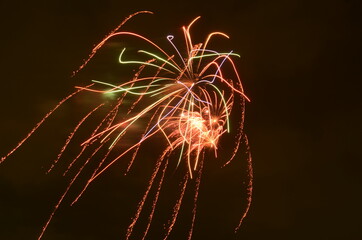豊明夏祭りの打ち上げ花火