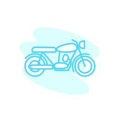 Illustration Vector graphic of motorcycle icon template