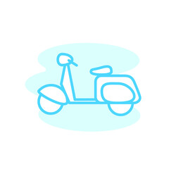 Fototapeta na wymiar Illustration Vector graphic of motorcycle icon template