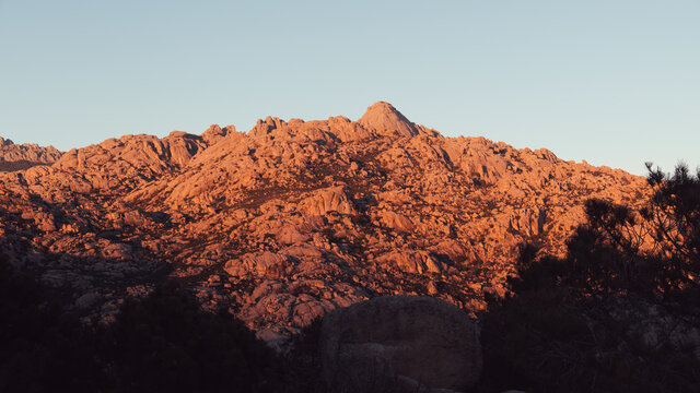 Sunset In The Mountains Of Pedriza, Madrid