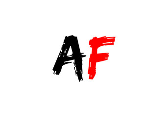 this is creative text latter AF logo