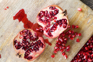 ripe pomegranate