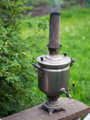 Boiling samovar for making tea