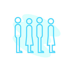 Illustration Vector graphic of queue icon template