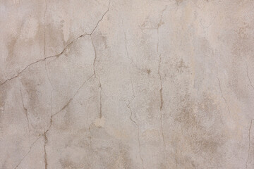Old concrete white-brown-cream wall textures for background with cracks textures	