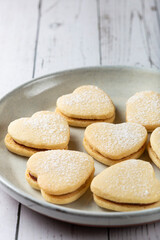 Delicious buttery biscuits filled with guava paste.