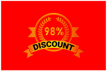 98% discount new offer logo design