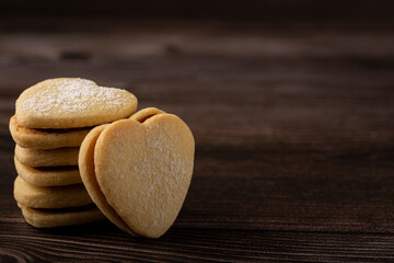 Delicious buttery biscuits filled with guava paste.