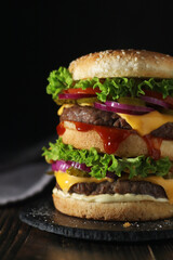 A double burger in low key