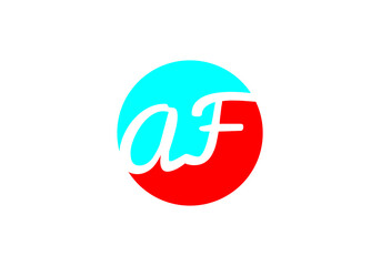 this is creative text latter AF logo