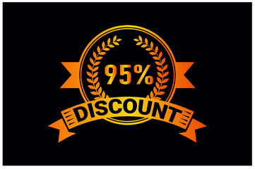 95% discount new offer logo design