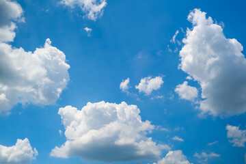 a lot of cloud and blue sky background
