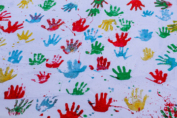 seamless pattern with hands