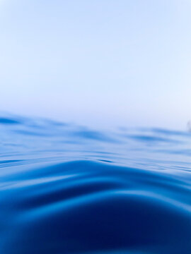 Blue Ocean Waves Wallpaper