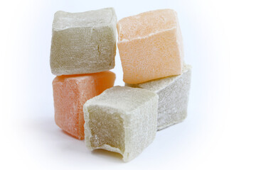 traditional Turkish delight in various colors