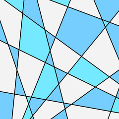 ステンドグラスの背景　正方形　ブルー