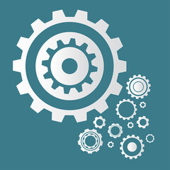 gear icon stacked. vector illustration