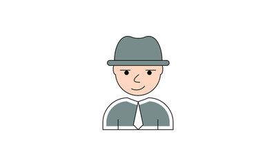 avatar people vector person flat user business icon symbol character illustration 