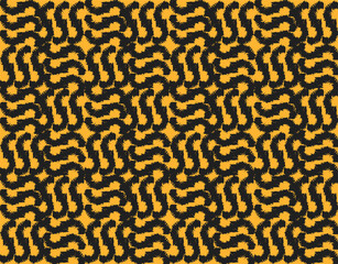 Seamless pattern repeating design with geometric shapes.