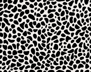 SVG Seamless  pattern of leopard leather, gray color on a white background