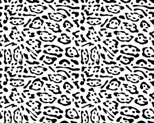 Obraz premium SVG Seamless pattern of leopard leather, gray color on a white background