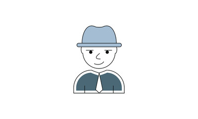 avatar people vector person flat user business icon symbol character illustration 